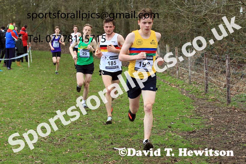 Mens Under-20s 2022 CAU Inter Counties Cross Country, Prestwold Hall, Loughborough.  Photo: David T. Hewitson/Sports for All Pics